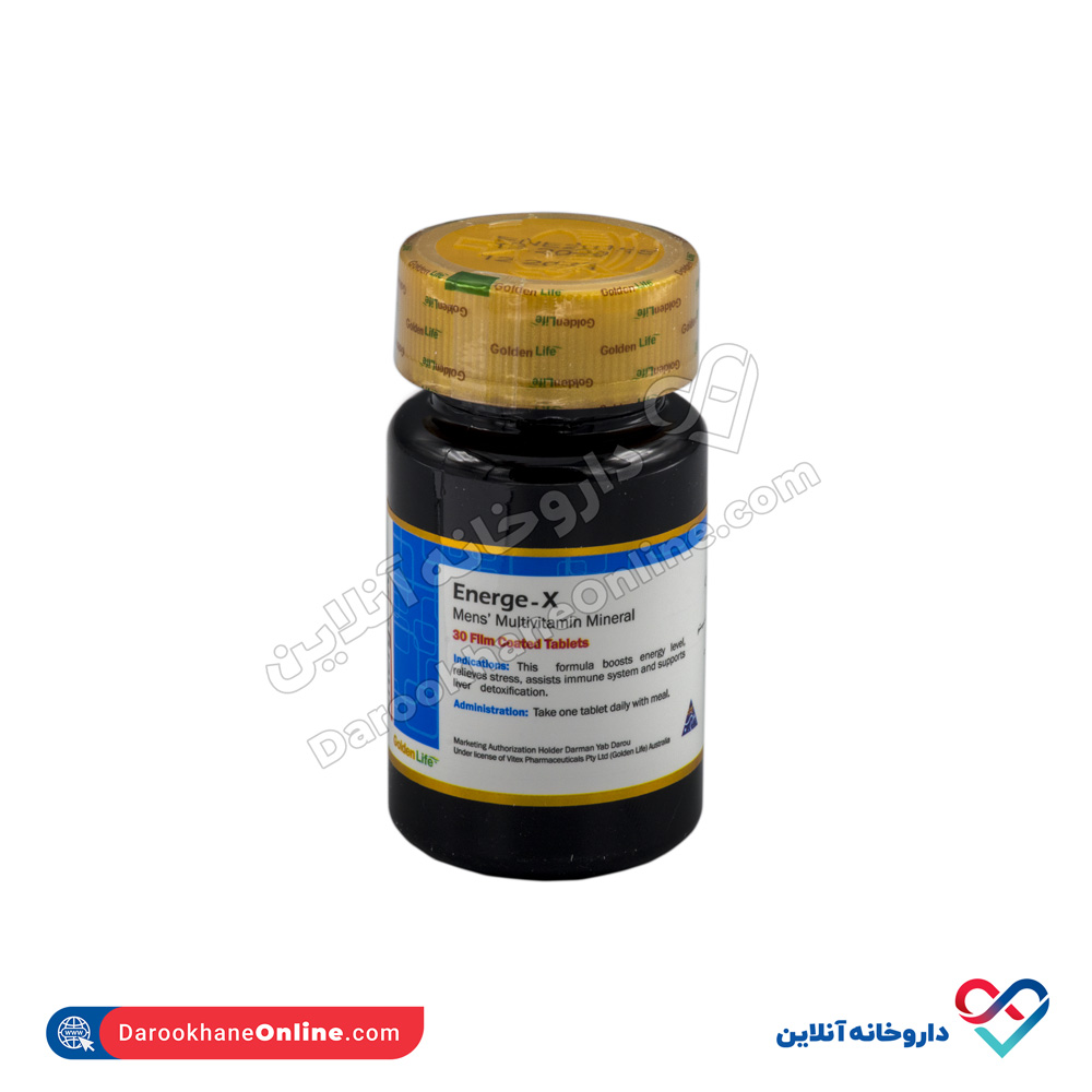 تصویر قرص انرژکس گلدن لایف 60 عددی